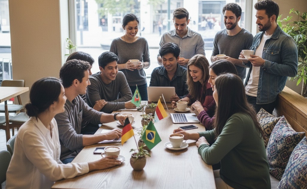 Ein internationales Team überprüft die Website auf Fehler bei Übersetzungen.