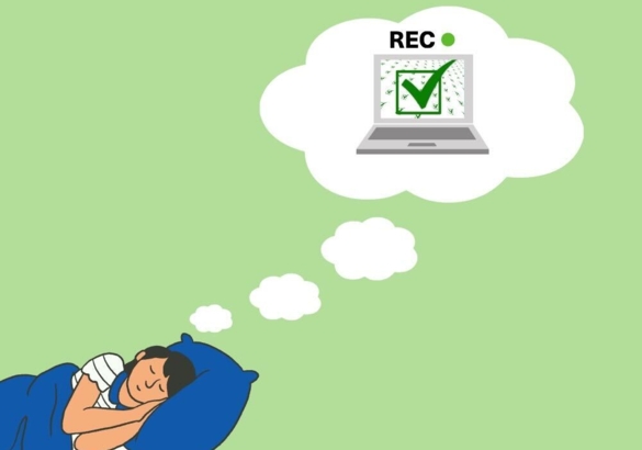 Ruhiger Schlafen mit einem Videonachweis vom Website Testing das die ganze Seite funktioniert